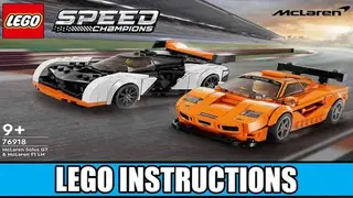 LEGO Speed Champions 76918 McLaren Solus GT & McLaren F1 LM building instructions