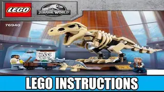LEGO Jurassic World 76940 T. rex Dinosaur Fossil Exhibition building instructions