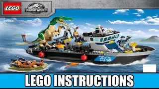 LEGO Jurassic World 76942 Baryonyx Dinosaur Boat Escape building instructions