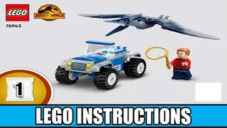 LEGO Jurassic World 76943 Pteranodon Chase building instructions