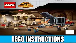 LEGO Jurassic World 76948 T. rex & Atrociraptor Dinosaur Breakout building instructions
