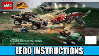 LEGO Jurassic World 76950 Triceratops Pickup Truck Ambush building instructions