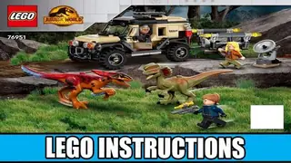 LEGO Jurassic World 76951 Pyroraptor & Dilophosaurus Transport building instructions