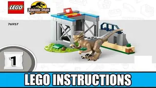 LEGO Jurassic World 76957 Velociraptor Escape building instructions