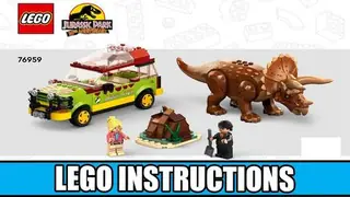 LEGO Jurassic World 76959 Triceratops Research building instructions