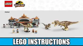 LEGO Jurassic World 76961 Visitor Centre: T. rex & Raptor Attack building instructions