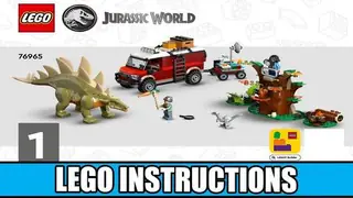 LEGO Jurassic World 76965 Dinosaur Missions: Stegosaurus Discovery building instructions