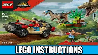 LEGO Jurassic World 76972 Raptor Off-Road Escape building instructions