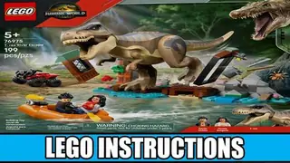 LEGO Jurassic World 76975 T. rex River Escape building instructions