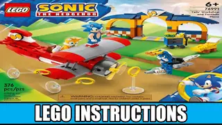 LEGO Sonic 76991 Tails' Workshop and Tornado Plane building instructions