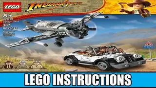 LEGO Indiana Jones 77012 Fighter Plane Chase building instructions