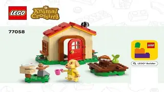 LEGO Animal Crossing 77058 Goldie's Cosy House building instructions