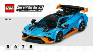LEGO Speed Champions 77238 Lamborghini Revuelto & Lamborghini Huracán STO building instructions