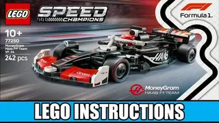 LEGO Speed Champions 77250 MoneyGram Haas F1 Team VF-24 building instructions