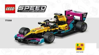 LEGO Speed Champions 77258 F1 ACADEMY LEGO Race Car building instructions