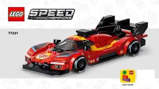 LEGO Speed Champions 77261 Ferrari 499P building instructions