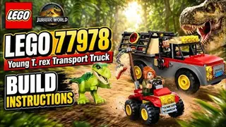 LEGO Jurassic World 77978 Young T. rex Transport Truck building instructions