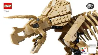 LEGO Jurassic World 77985 Dinosaur Fossils: Triceratops building instructions