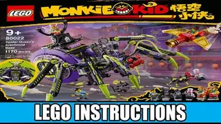 LEGO Monkie Kid 80022 Spider Queen's Arachnoid Base building instructions