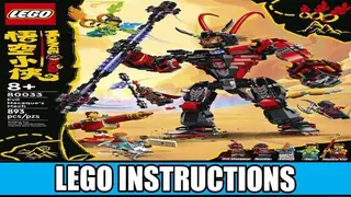 LEGO Monkie Kid 80033 Evil Macaque's Mech building instructions