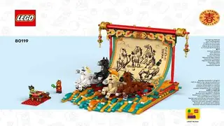 LEGO Seasonal 80119 Galloping Horse Canvas building instructions