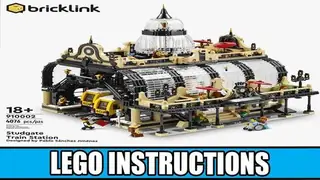 LEGO Bricklink 910002 Studgate Train Station building instructions