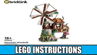 LEGO Bricklink 910003 Mountain Windmill building instructions