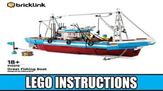 LEGO Bricklink 910010 The Great Fishing Boat building instructions