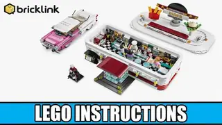 LEGO Bricklink 910011 1950s Diner building instructions