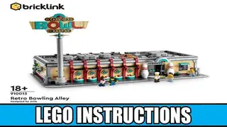 LEGO Bricklink 910013 Retro Bowling Alley building instructions