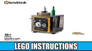 LEGO Bricklink 910016 Sheriff's Safe building instructions