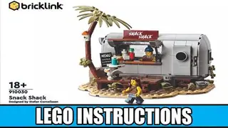 LEGO Bricklink 910030 Snack Shack building instructions