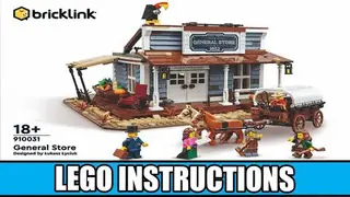 LEGO Bricklink 910031 General Store building instructions