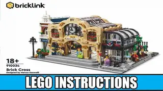 LEGO Bricklink 910034 Brick Cross Train Station building instructions