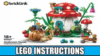LEGO Bricklink 910037 Mushroom House building instructions