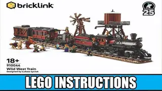 LEGO Bricklink 910044 Wild West Train building instructions