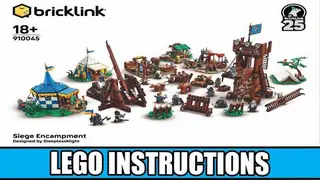 LEGO Bricklink 910045 Siege Encampment building instructions