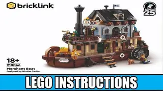LEGO Bricklink 910046 Merchant Boat building instructions