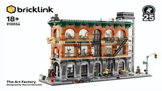 LEGO Bricklink 910054 The Art Factory building instructions