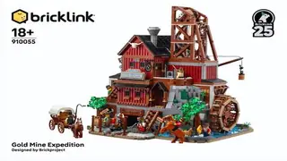 LEGO Bricklink 910055 Gold Mine Expedition building instructions