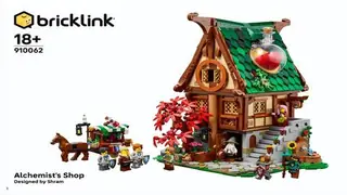 LEGO Bricklink 910062 Alchemist's Shop building instructions