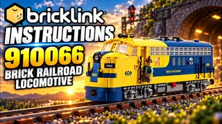 LEGO Bricklink 910066 Brick Railroad Locomotive building instructions