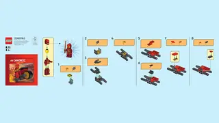 LEGO Ninjago 951466 Kai with Motorcycle building instructions