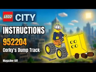 LEGO 952204 City - Corky's Dump Track - Magazine Gift building instructions
