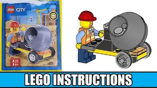 LEGO City 952403 Builder with Cement Mixer building instructions
