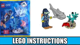 LEGO City 952406 Diver and Shark building instructions