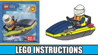 LEGO City 952408 Policeman with Jetboat building instructions