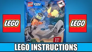 LEGO City 952503 Diver with Robot and Shark building instructions