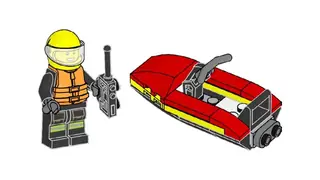 LEGO City 952505 Fireman with Water Scooter building instructions