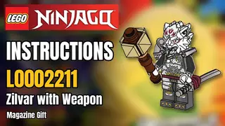 LEGO L0002211 Ninjago - Zilvar with Weapon - Magazine Gift building instructions